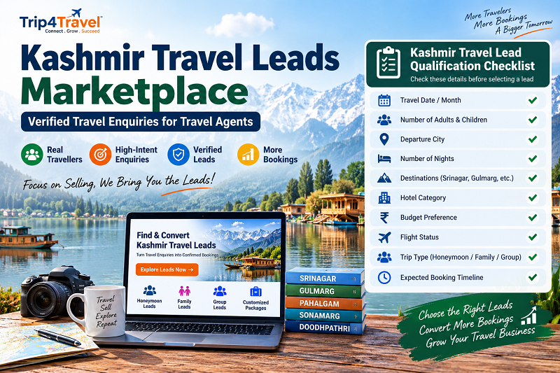 Kashmir Travel Leads Marketplace